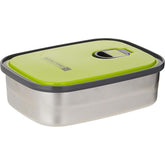 Rf7014 - Rectangles S/S Food Container 680Ml/Green