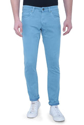 Jackwin light blue solid cotton