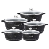 RF9699 - 10Pc Die Cast Casserole Set/Glass