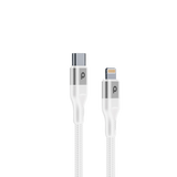 Porodo Triple Port PD QC Lightning 30W Wall Charger with Braided USB-C
