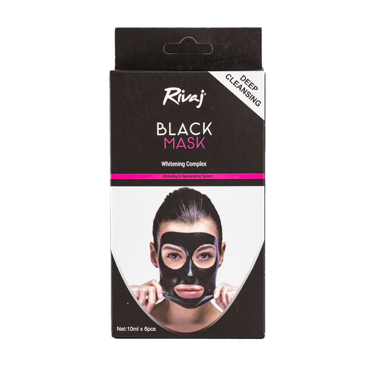 Rivaj Charcoal Black Mask 6Pcs 10ml