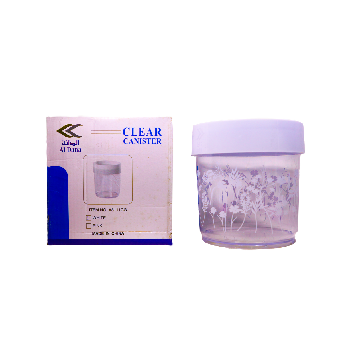 A8111Cg White/Pink Plastic Container