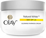 Olay Natural White Beauty set: Face Wash 100 g + Day Cream SPF 24 50 g + Night Cream 50 g, 200 g