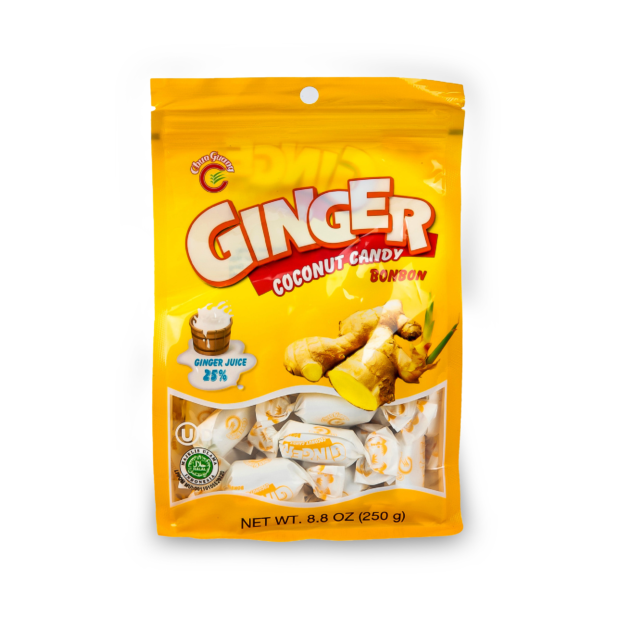 Chun bonbons gingembre-noix de coco 160gr