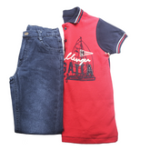 7117 Mix Babi Kids Suit Red