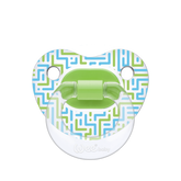 M0000837 - Transparent Patterned Orthodontic Soother No:2 (6-18 months)