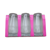 Adr25 Glass Cup (For Water) Lav Adora Jolly Time 3Pcs