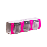 Lav Lal 361 Pure beauty Glass Cup For Water 3Pcs