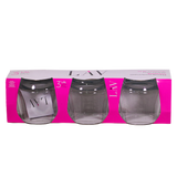Lav Lal 361 Pure beauty Glass Cup For Water 3Pcs