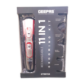 GEEPAS RECHARGEABLE 11 IN 1 GROOMING KIT GTR8724