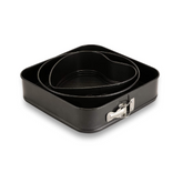 RoyalFord RF8783 3Pc Springform Setround Heart Squar