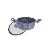 RoyalFord RF9469BGE - 26,Granite Smart Caserole / G+Lid/ Beige