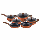 RF9769 - 10Pc Forged Alu Granite Cookware Set