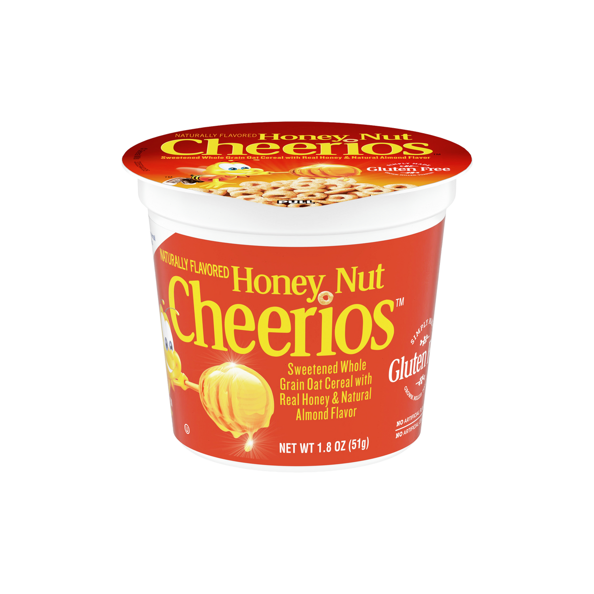 GMI Honey Nut Cheeritos Cereal Cup 1.8oz