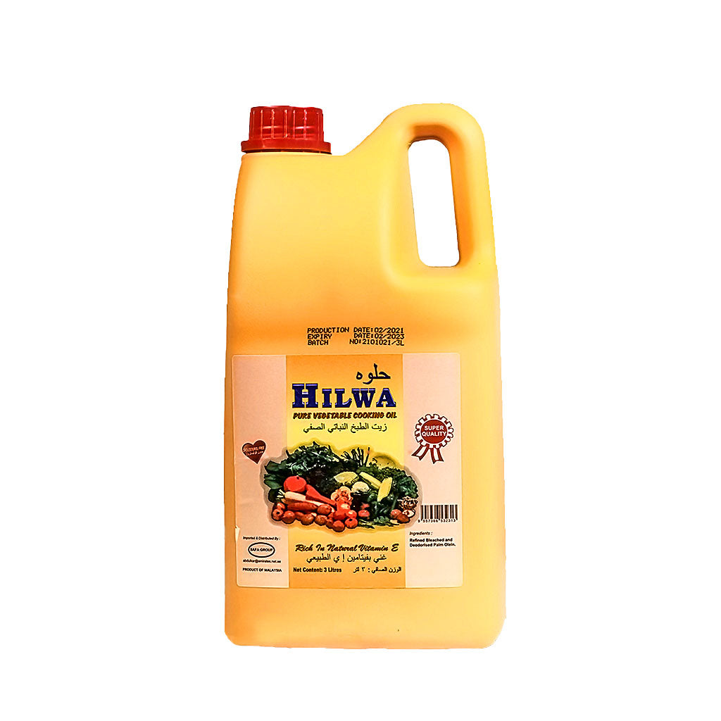 Hilwa Pure Vegetable  Cooking Oil 3L
