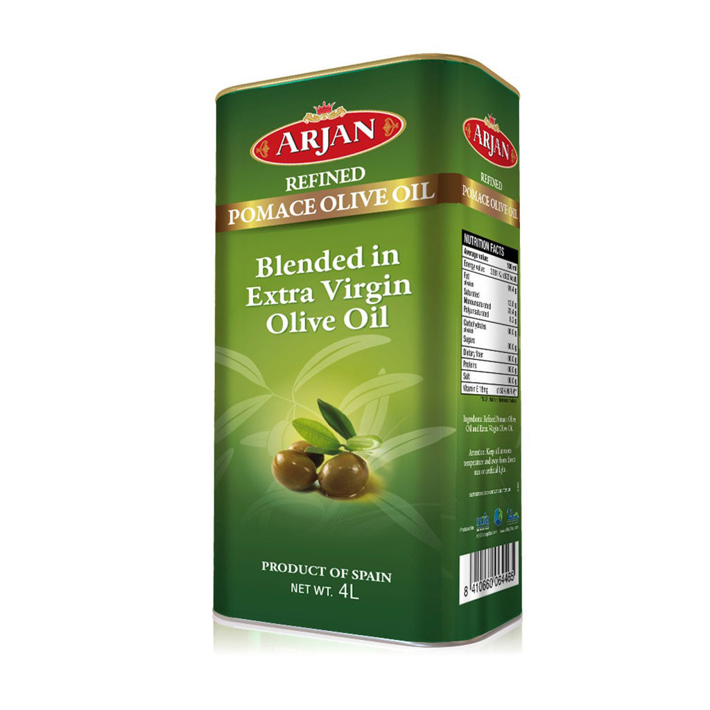 Arjan Refined Pomace Olive Oil 4 Ltr