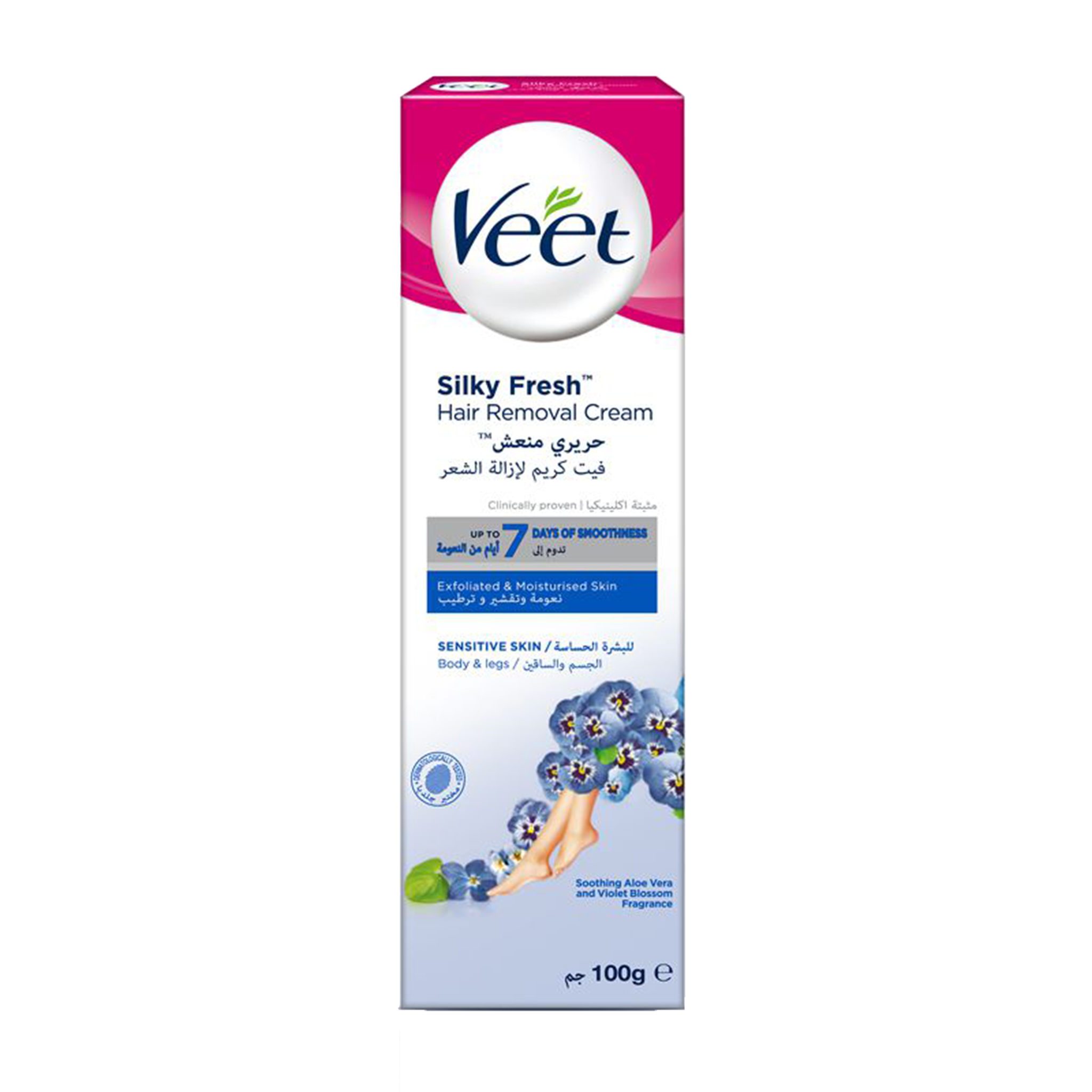 Veet Silky Fresh Hair Removal Cream Sensitive Skin 100Ml