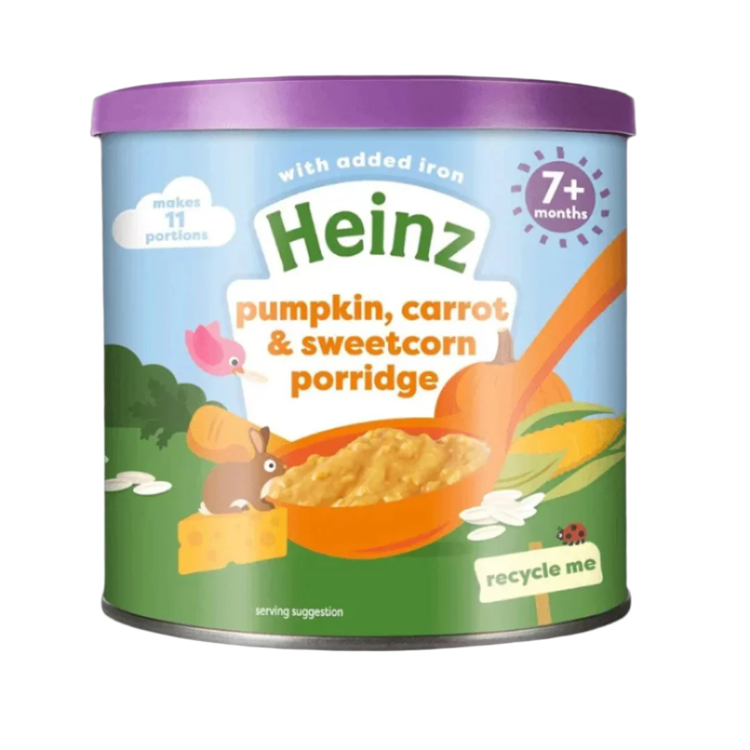 Heinz Multigrain Pumpkin Carrot & Sweetcorn Porridge 3X200gm