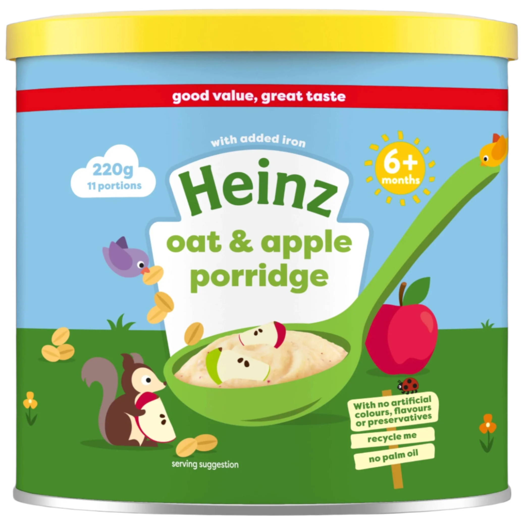 Heinz Creamy Oat & Apple Porridge Baby Food 3X220g