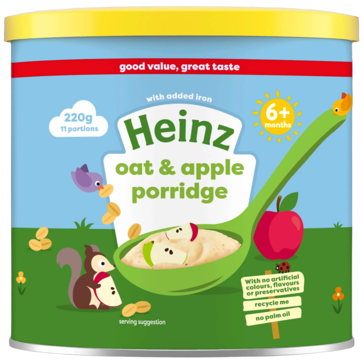 Heinz Creamy Oat & Apple Porridge Baby Food 3X220g