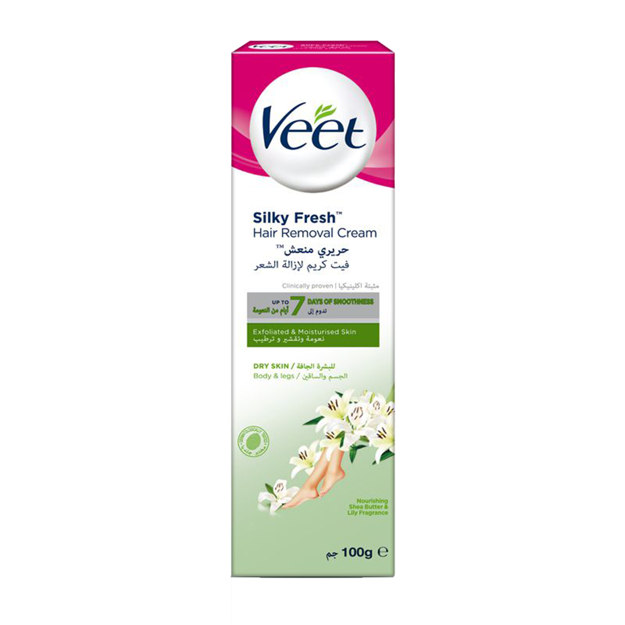 Veet Silky Fresh Hair Removal Cream Sensitive Skin 100Ml