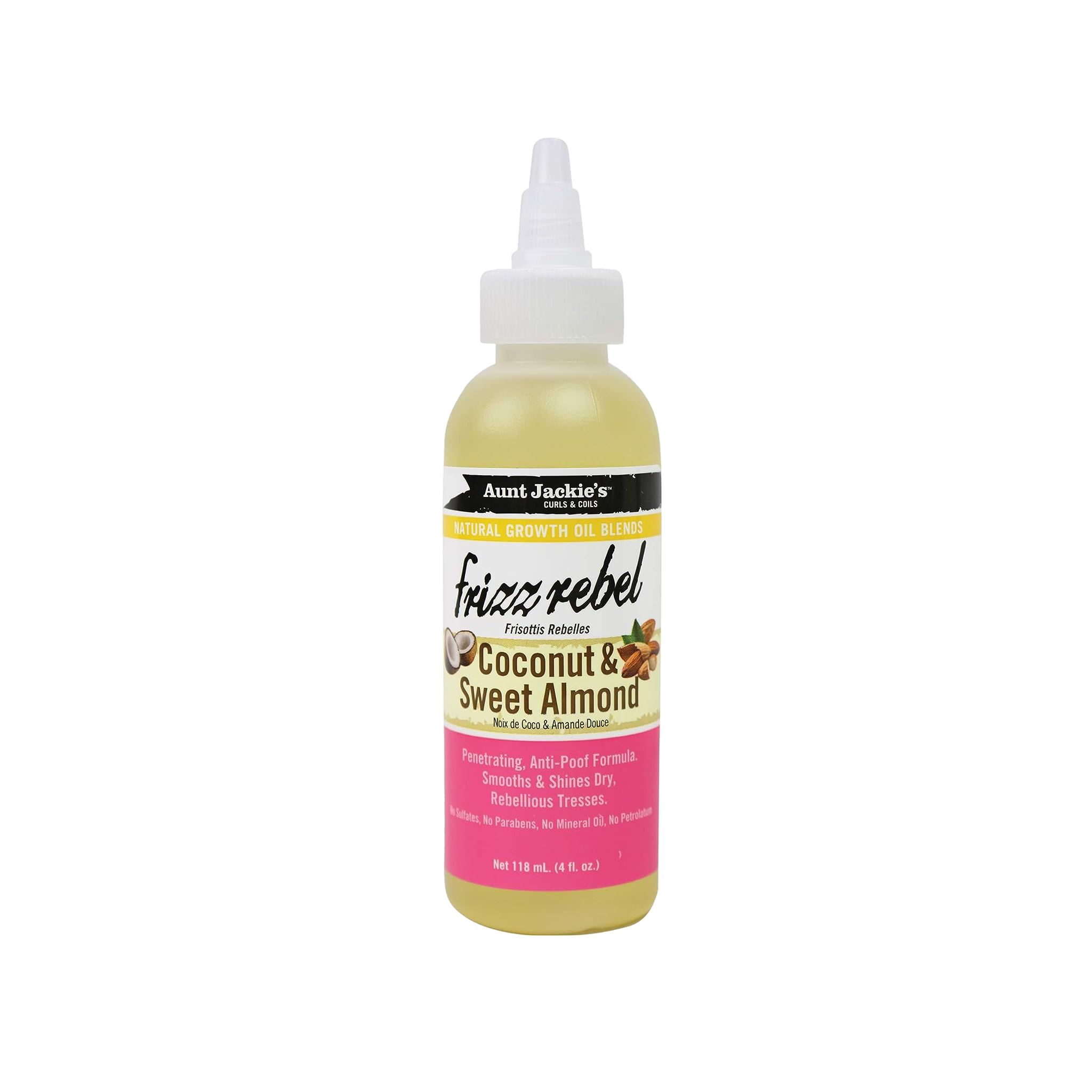 Aunt Jackie's Frizz Rebel Coconut & Almond Oil 4oz