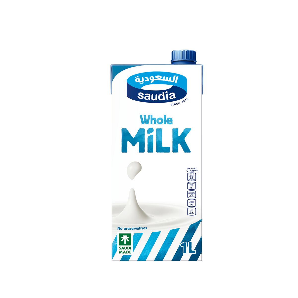 Saudia Milk Whole 1L
