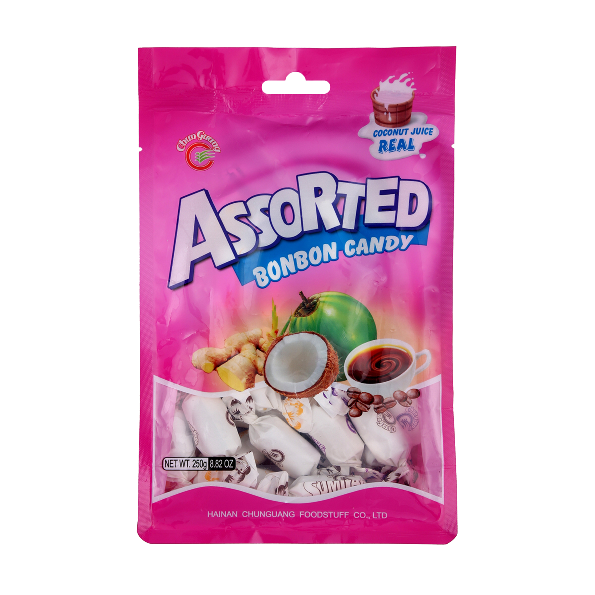 Assorted Bonbon Candy Chunguang Coconut 250Gr