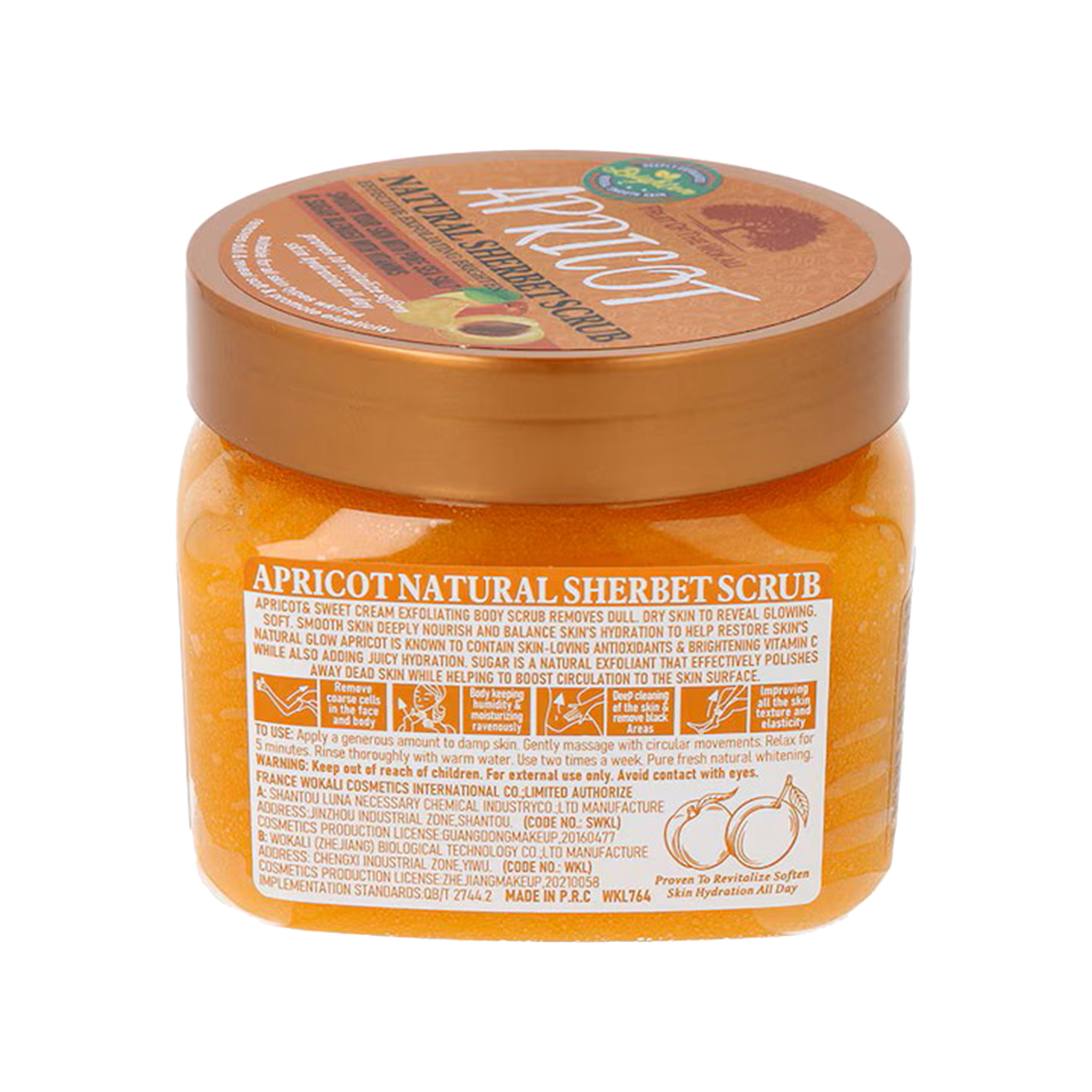 Fruit Of The Wokali Apricot Scrub 600G