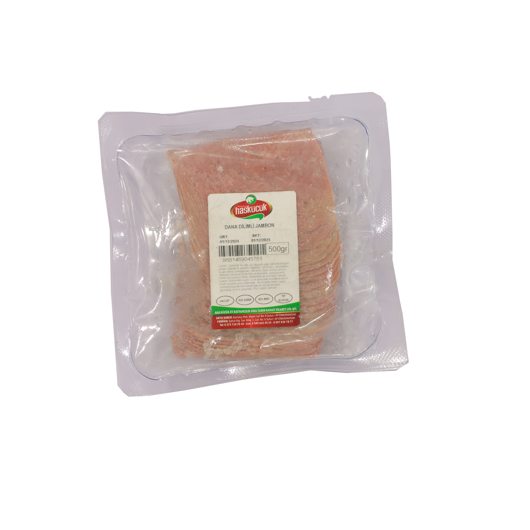 Beef Sliced Ham 500g