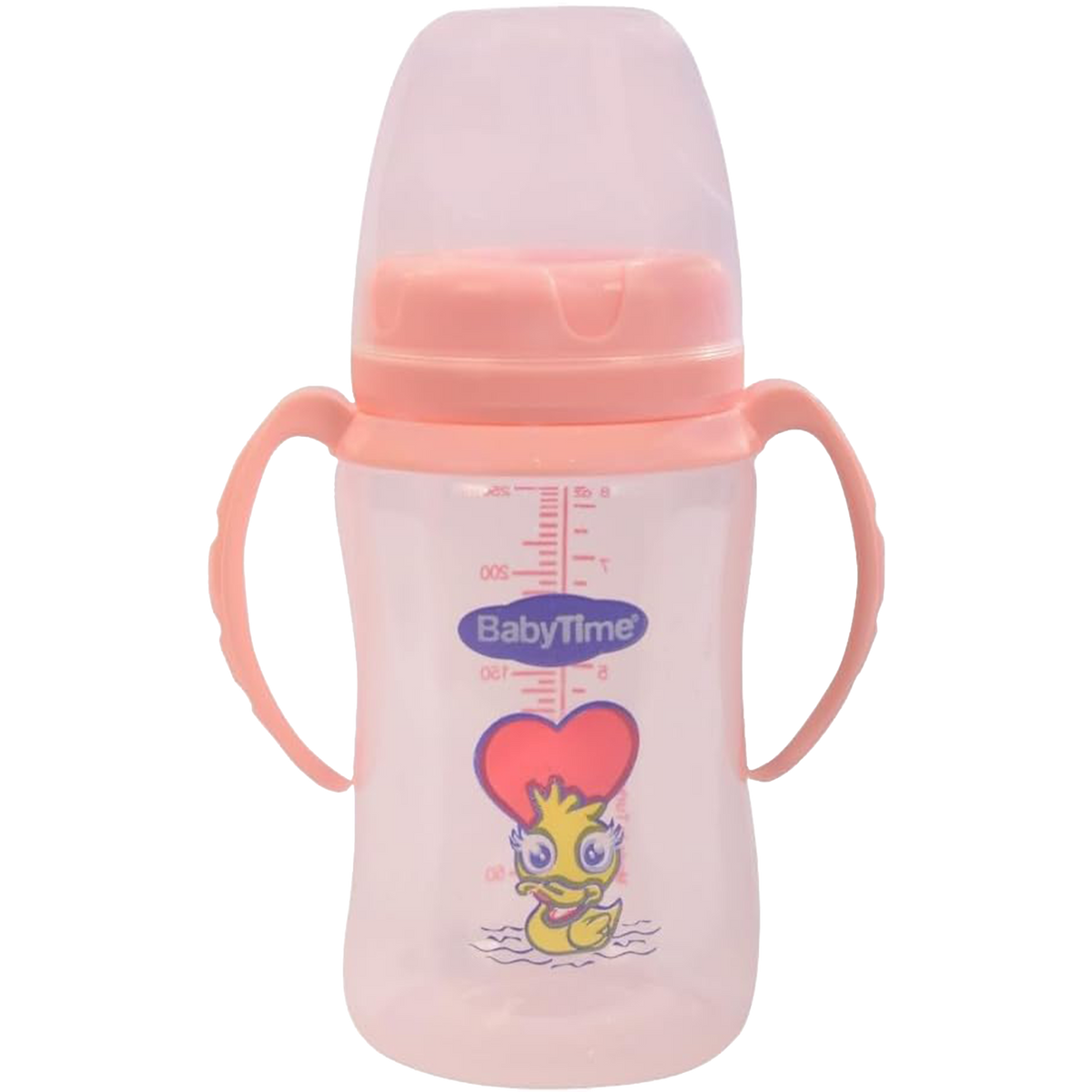 BT077 WIDE MOUTH PP BABY BOTTLE WITH HANDLE 250 CC