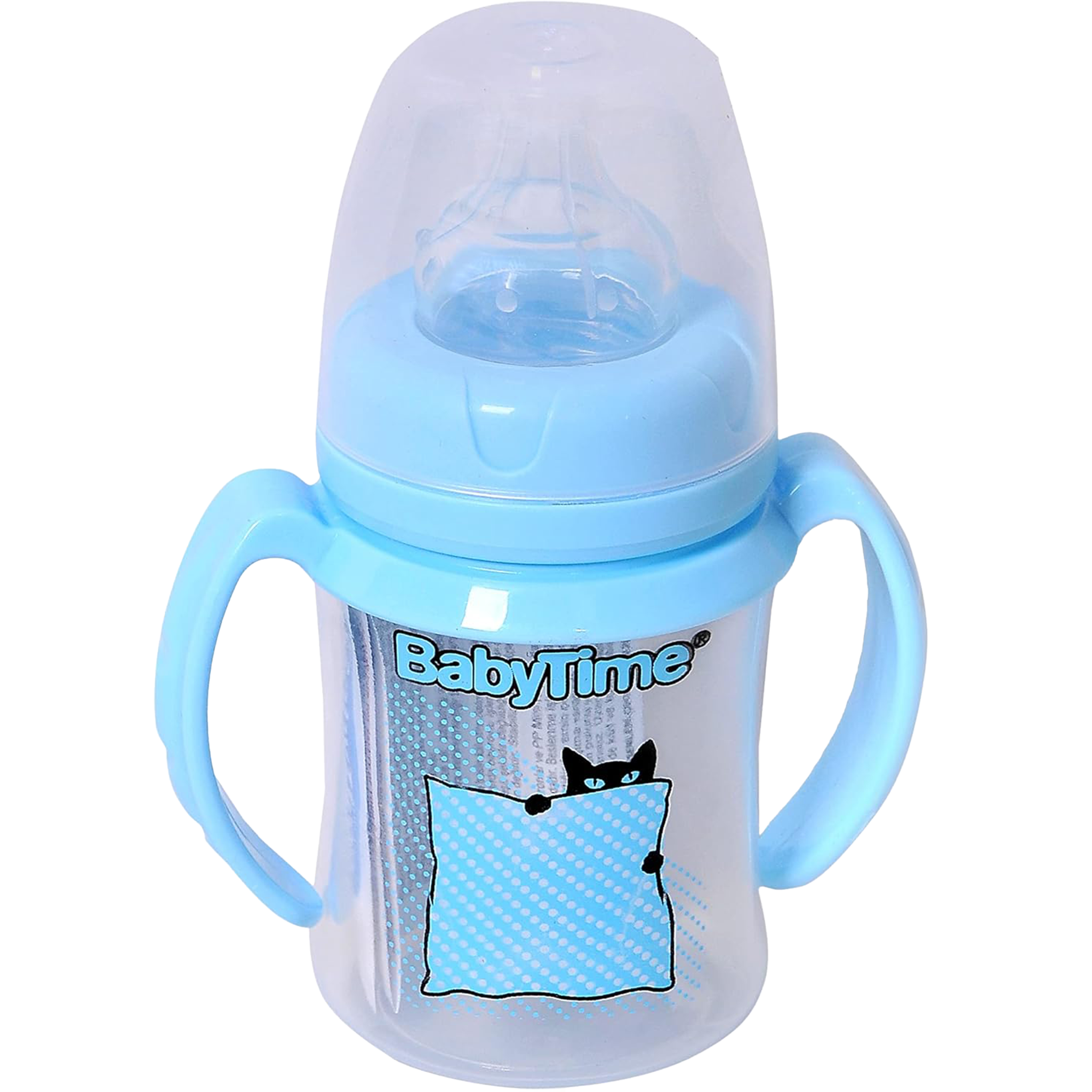 BT078 WIDE MOUTH PP BABY BOTTLE WITH HANDLE 150 CC
