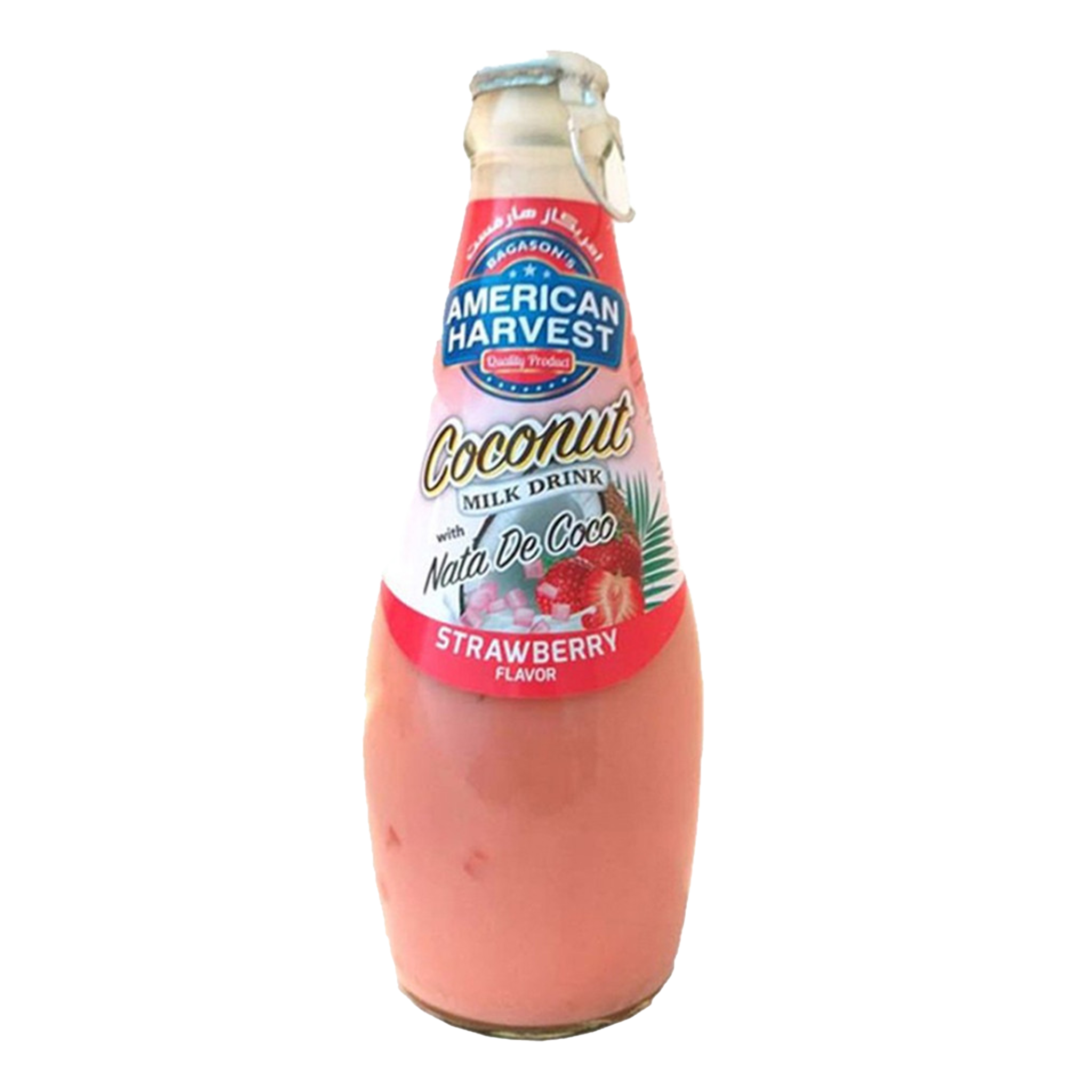 A/H Coconut Milk Drink Nata De Coco Strawberry Flavor 290Ml