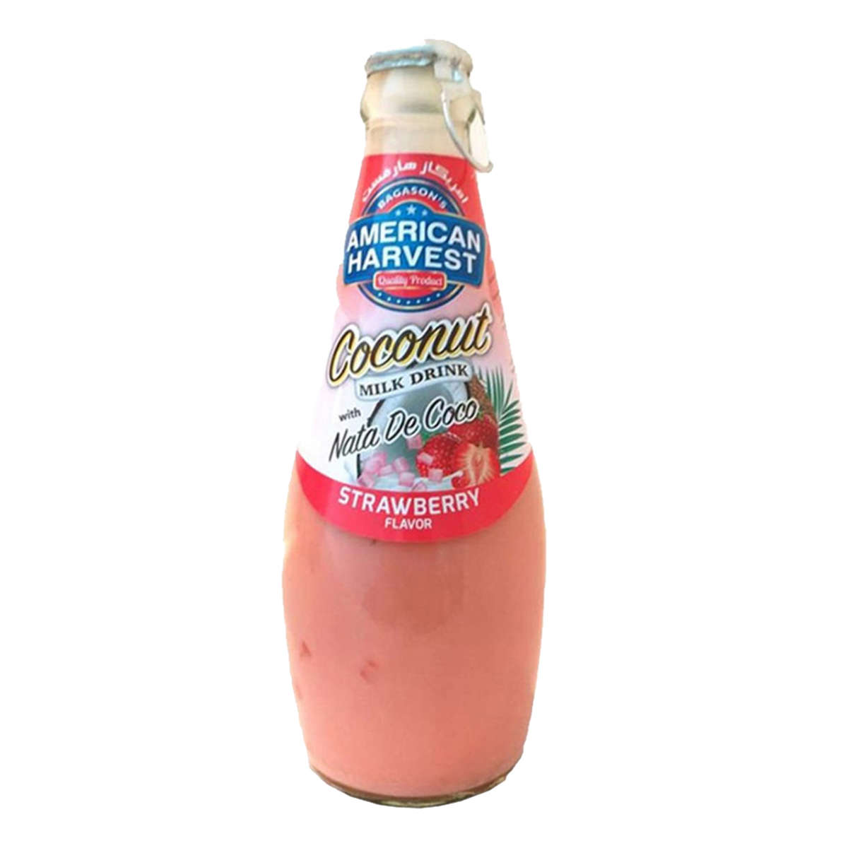 A/H Coconut Milk Drink Nata De Coco Strawberry Flavor 290Ml