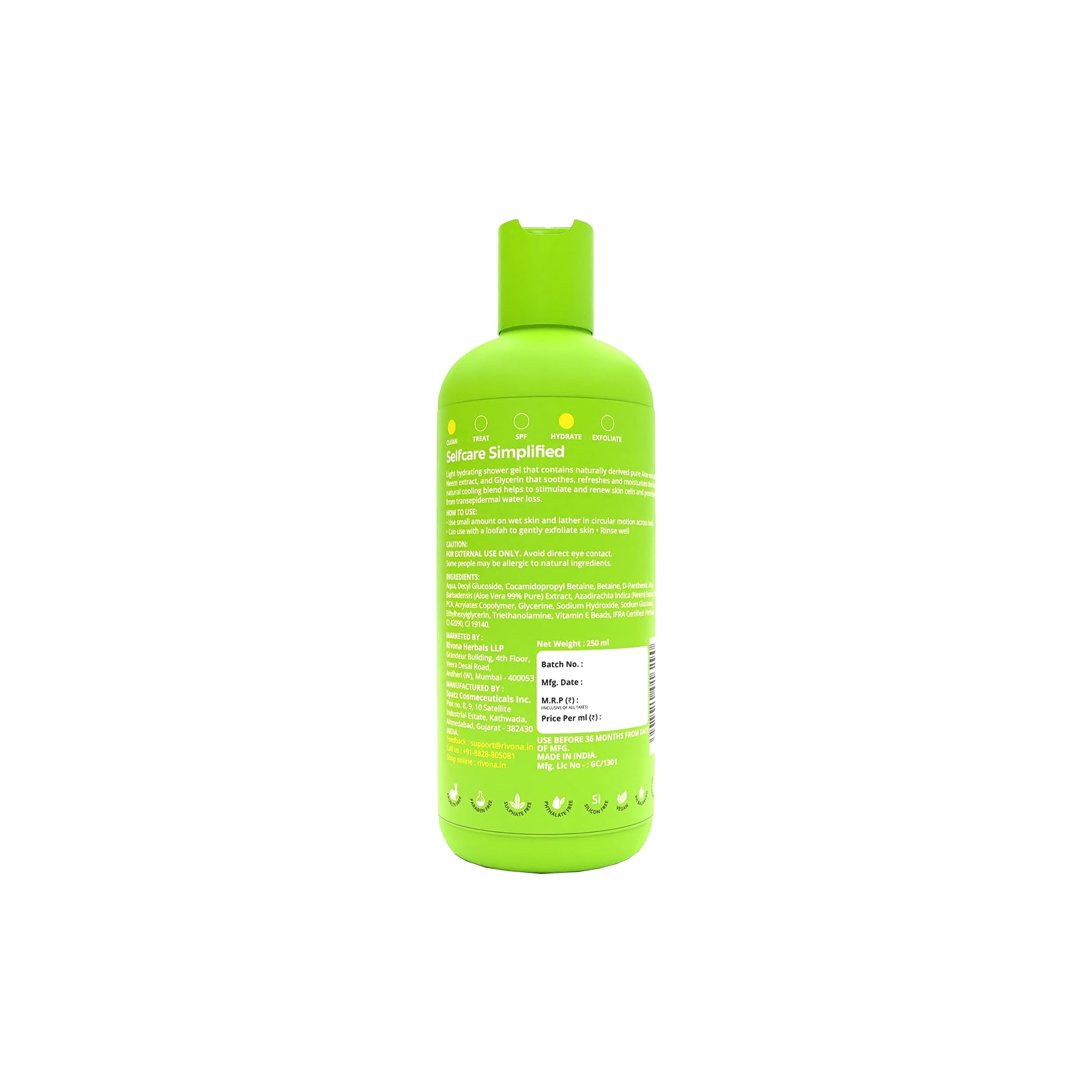 Whitening Shower Soap Aloe Vera 450g