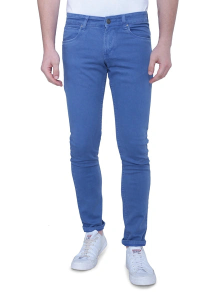 Jackwin Men Oceanblue solid cotton