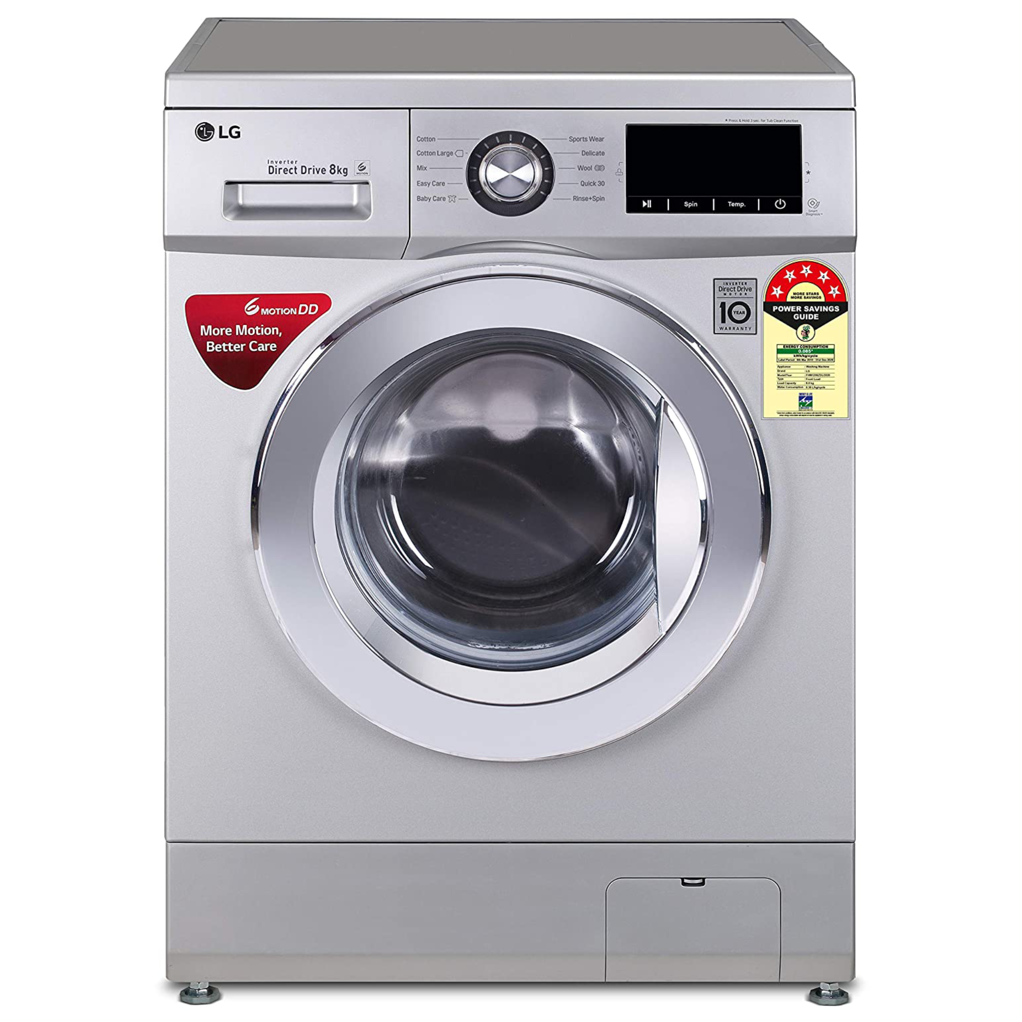 LG Washing Machine Front Load  7kg (Automatic)  F2J5QNP7S