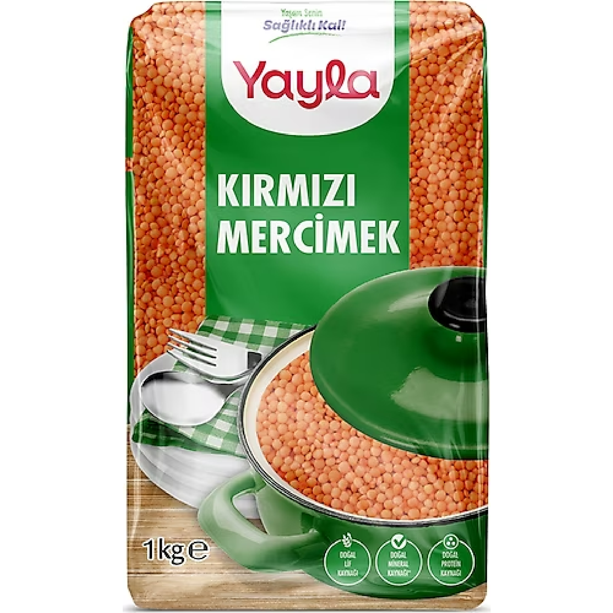 Yayla 1kg Yerli Kirmizi Mercimek