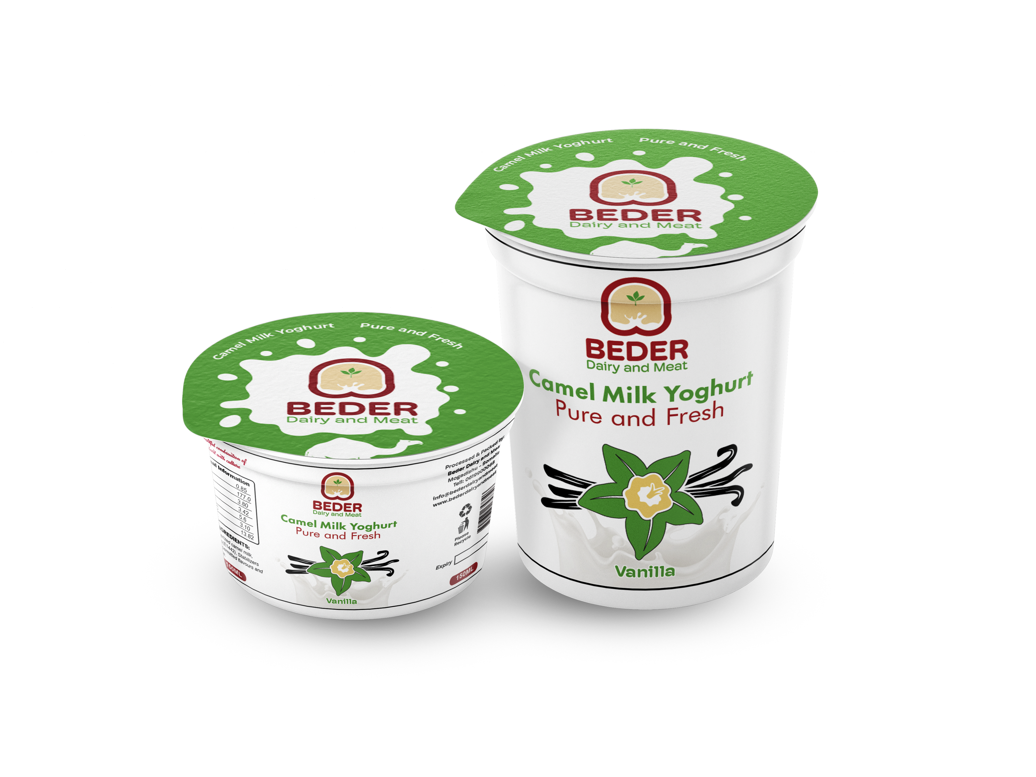 Beder BEDER CAMEL MILK YOGHURT VANILLA 150ML – Adeeg.com