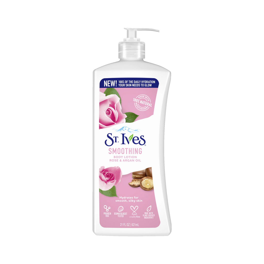 St.Ives smoothing body Lotion rose & argan oil 621Ml