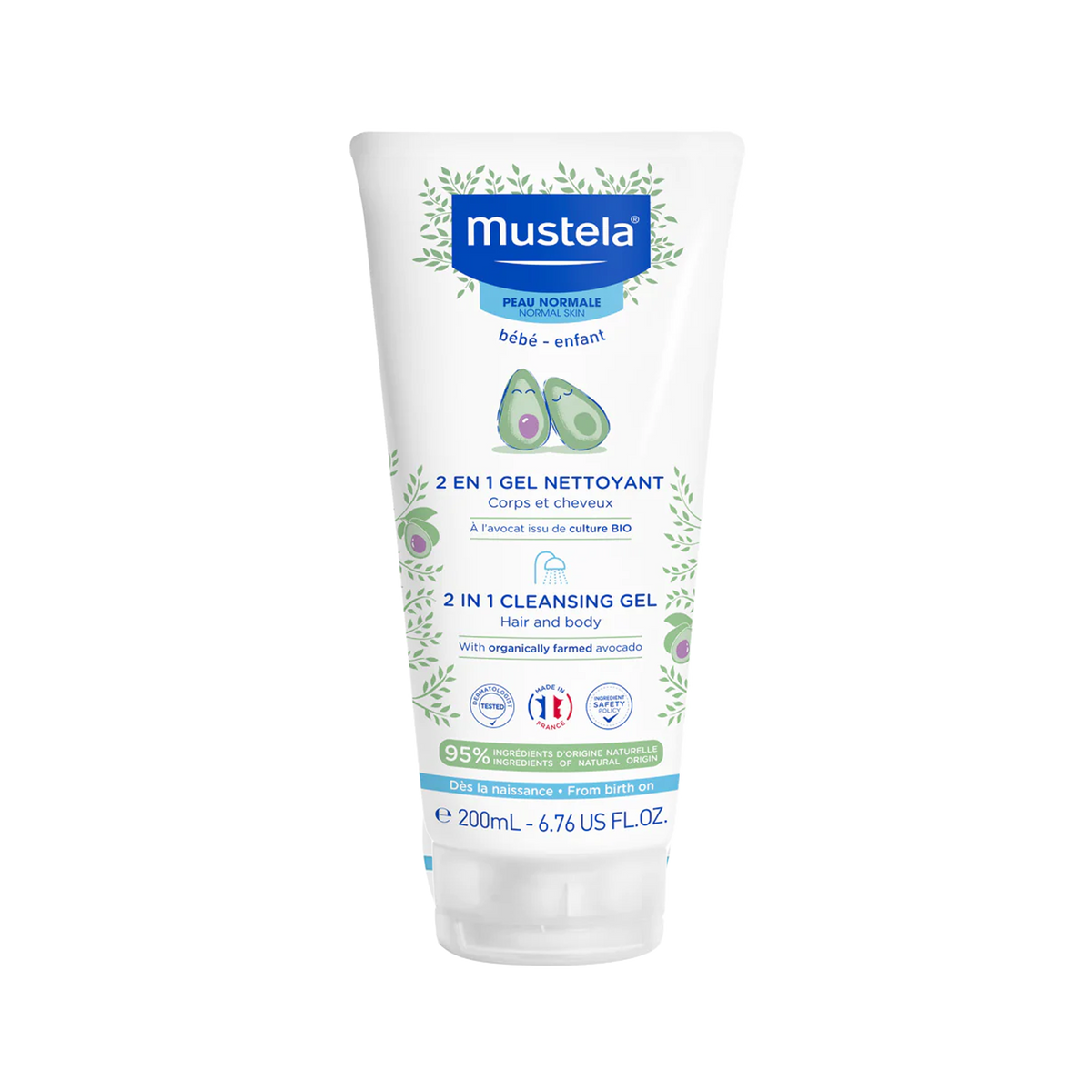 Mustela - 2 in 1 Cleansing Gel Hair And Body 200ml