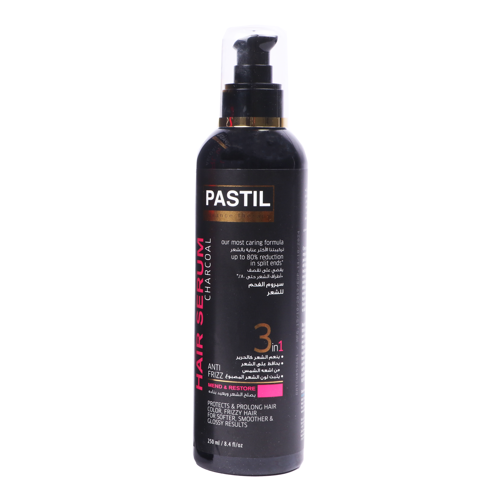 Pastil Hair Serum 250Ml Charcoal