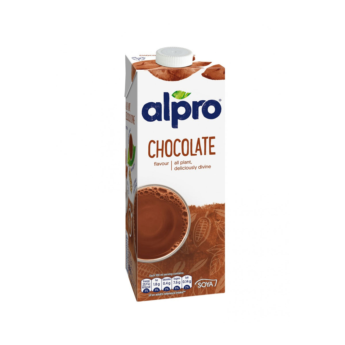 Alpro Soya Drink Chocolate Plant-Based Deliciously Divine 1L
