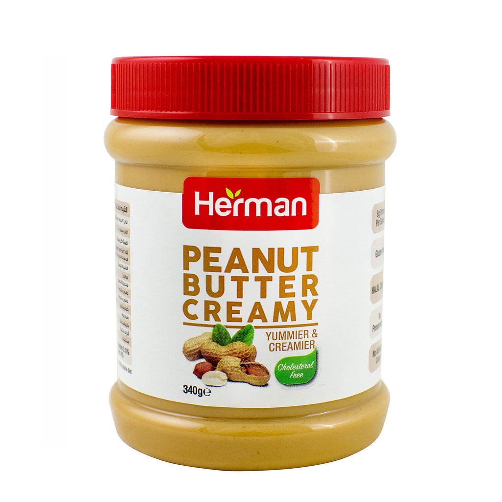 Herman Peanut Butter Creamy Sugar Free 340g