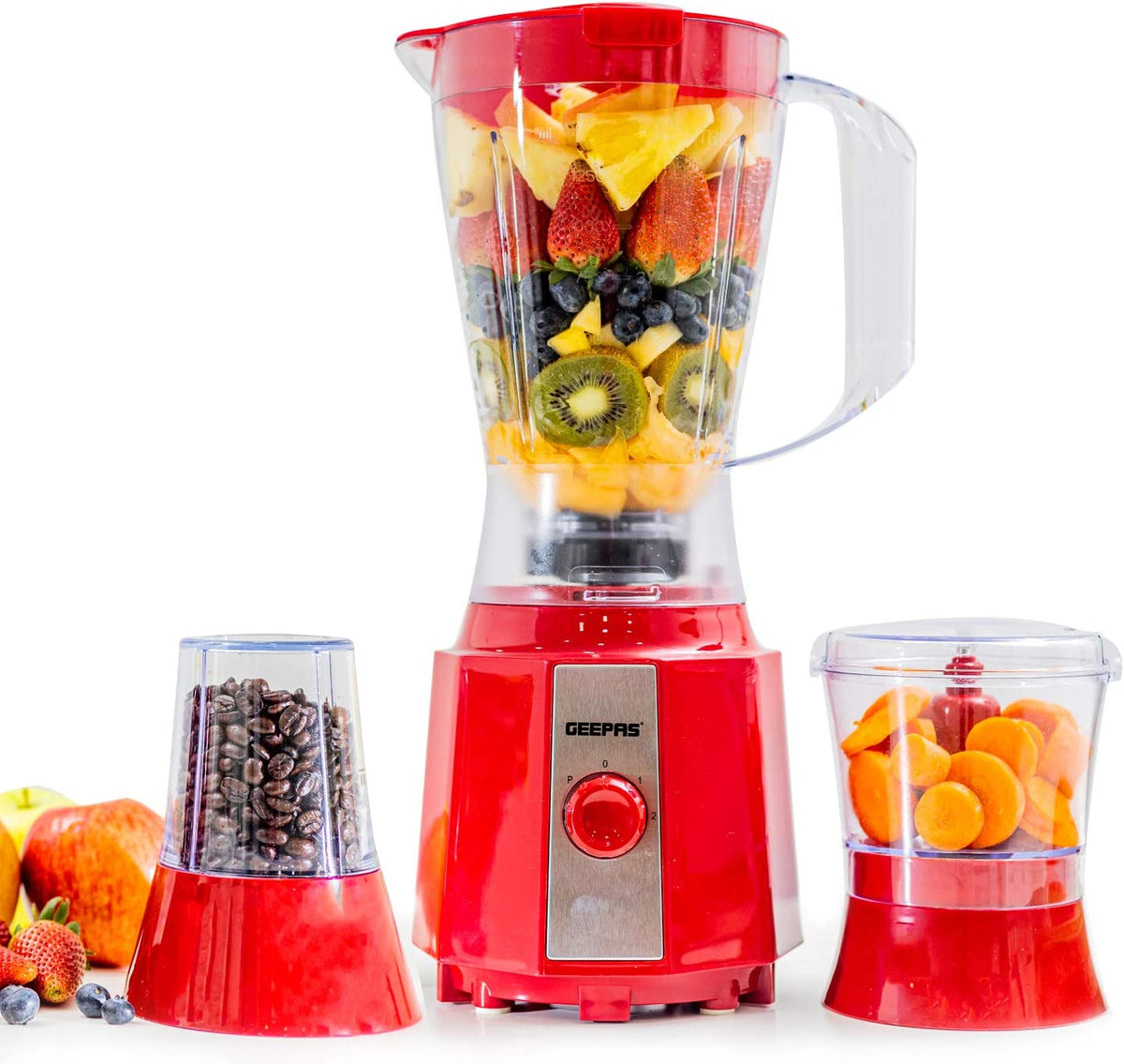 Geepas GSB9891 3-in-1 Juicer with Safety Lock