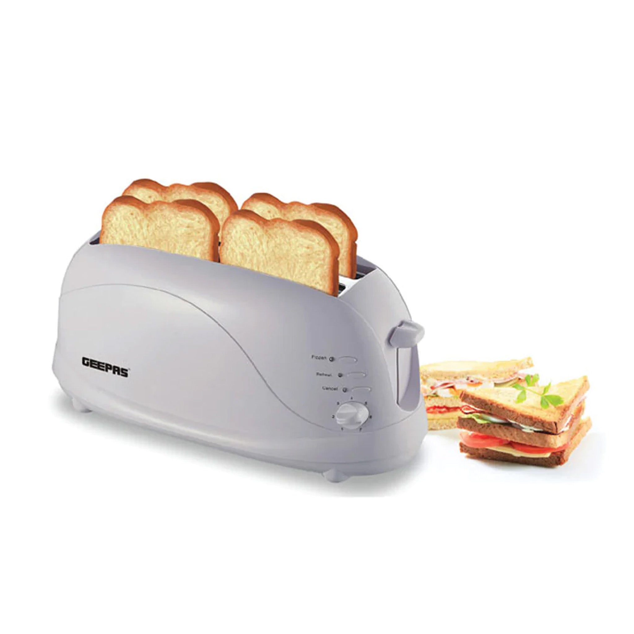 Geepas 4-Slice Bread Toaster GBT9895 – Adeeg.com