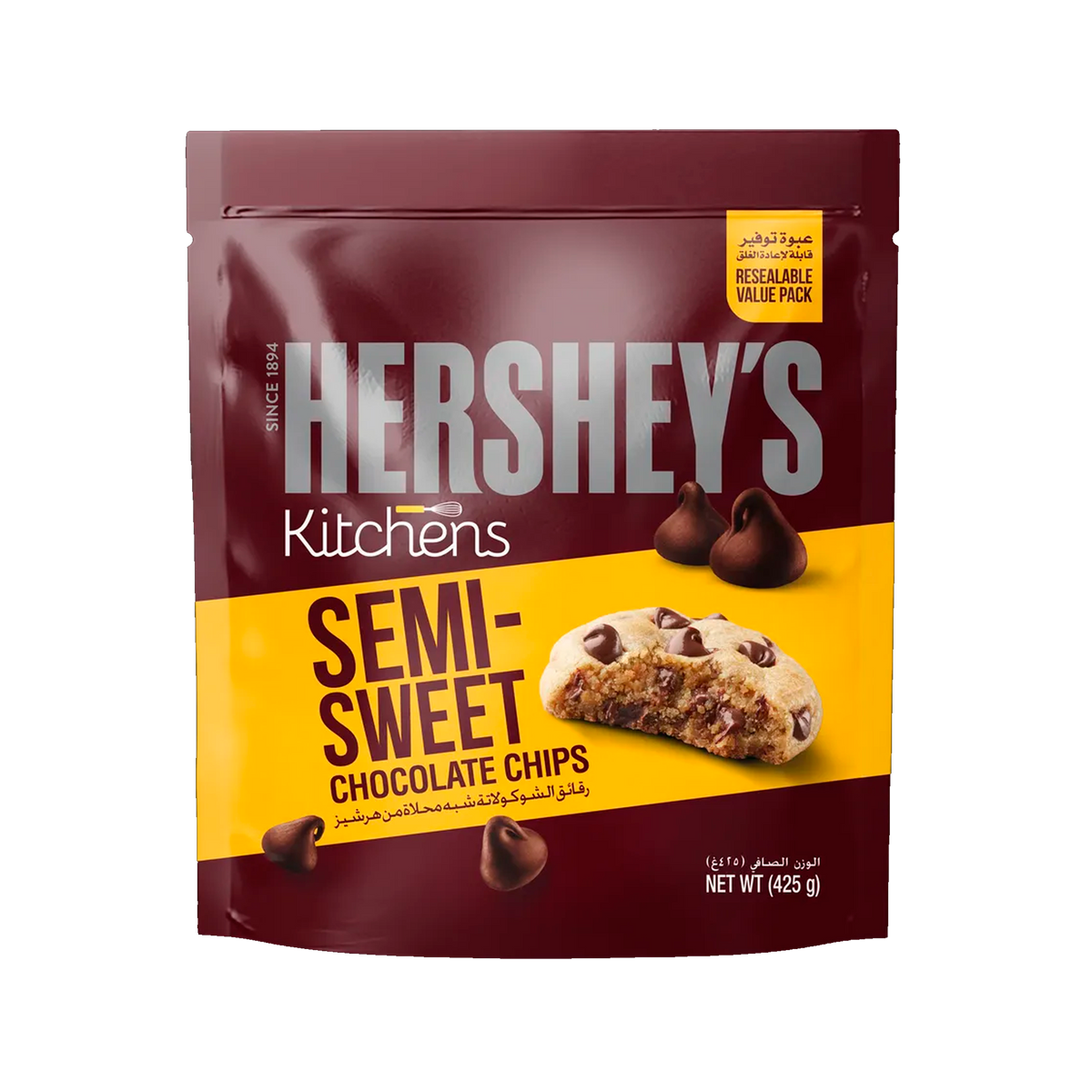 Hersheys Kitchens Semi Sweet Chocolate Chips 425g