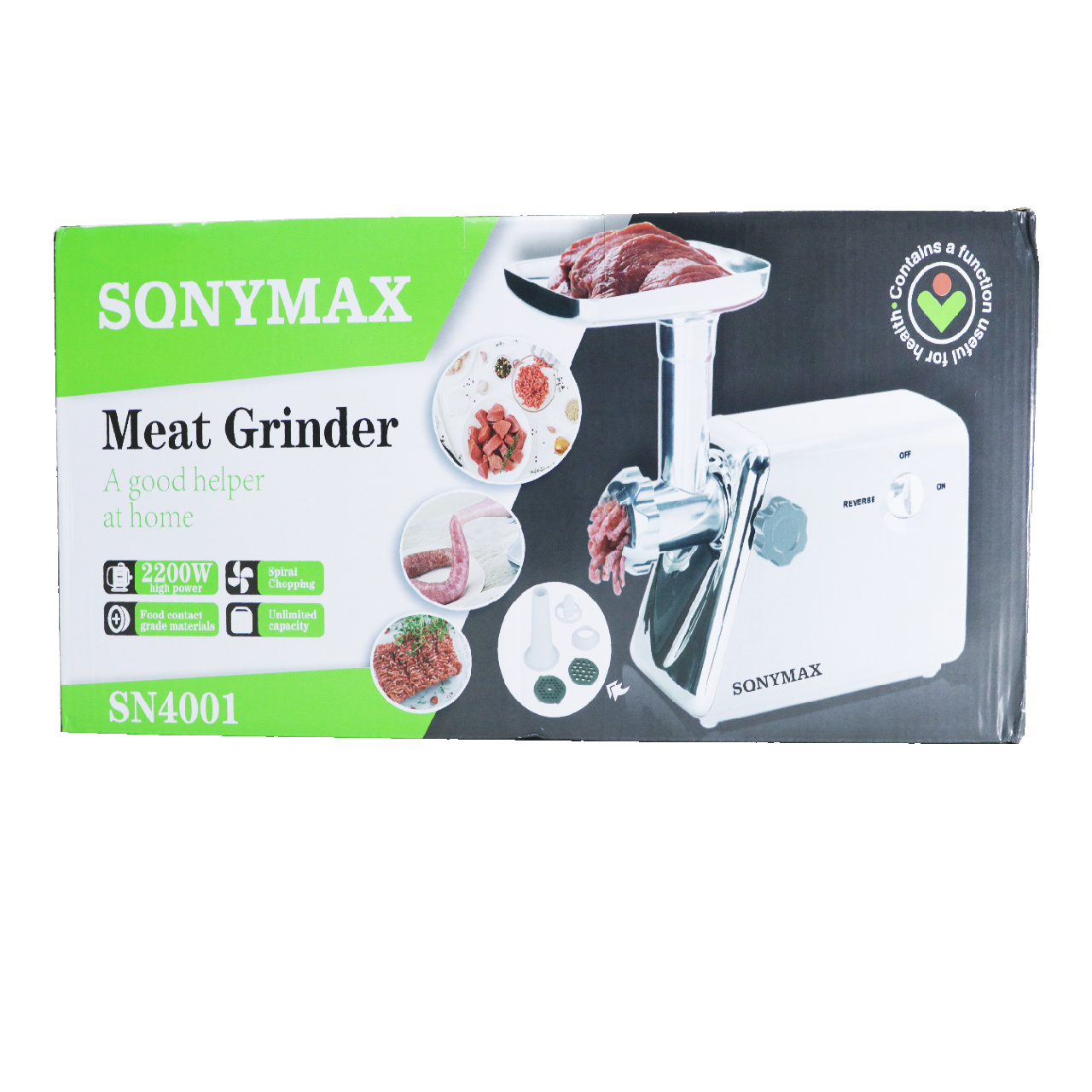 SonyMax M210825-307 Meat Grinder, 220V