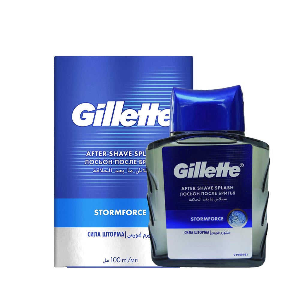 Gillete Splash Gillette After Shave Splash Stormforce 100ML – Adeeg.com
