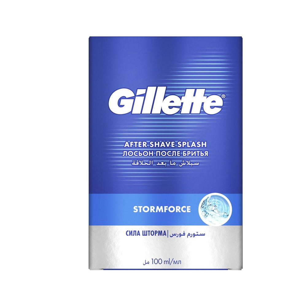 Gillete Splash Gillette After Shave Splash Stormforce 100ML – Adeeg.com